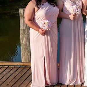Petal pink bridesmaid dress